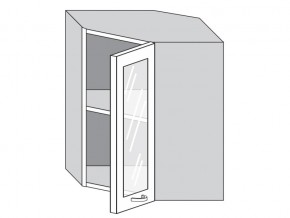 1.60.3у Шкаф настенный (h=720) угловой на 600мм со стекл. дверцей в Туринске - turinsk.magazinmebel.ru | фото