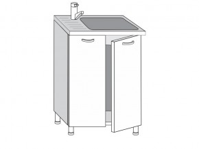 2.60.2мн Шкаф-стол на 600мм под накладную мойку с 2-мя дверцами в Туринске - turinsk.magazinmebel.ru | фото