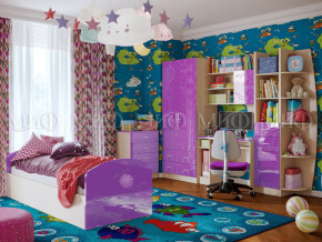 Детская комната Юниор-2 Фиолетовый металлик в Туринске - turinsk.magazinmebel.ru | фото