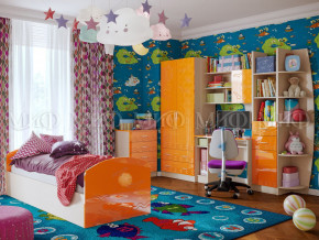Детская комната Юниор-2 Оранжевый металлик в Туринске - turinsk.magazinmebel.ru | фото