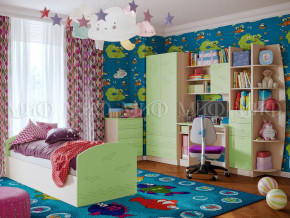 Детская комната Юниор-2 Салатовый в Туринске - turinsk.magazinmebel.ru | фото