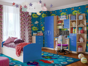 Детская комната Юниор-2 Синий в Туринске - turinsk.magazinmebel.ru | фото - изображение 1