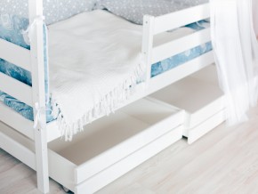 Детская кровать Домик Эко с ящиками белый в Туринске - turinsk.magazinmebel.ru | фото - изображение 3