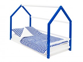 Детская кровать-домик Монтессори Svogen сине-белый в Туринске - turinsk.magazinmebel.ru | фото - изображение 1