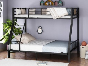 Двухъярусная кровать Гранада-1 140 черный в Туринске - turinsk.magazinmebel.ru | фото