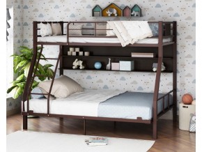 Двухъярусная кровать Гранада-1П 140 коричневый в Туринске - turinsk.magazinmebel.ru | фото