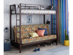 Двухъярусная кровать с диваном Мадлен Коричневая-марки в Туринске - turinsk.magazinmebel.ru | фото - изображение 1