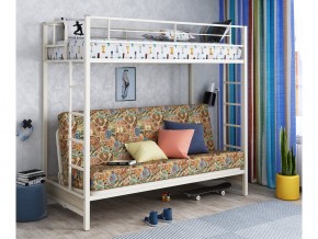 Двухъярусная кровать с диваном Мадлен Слоновая кость-марки в Туринске - turinsk.magazinmebel.ru | фото