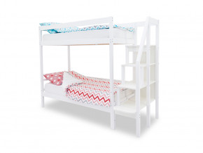 Двухъярусная кровать Svogen белый в Туринске - turinsk.magazinmebel.ru | фото - изображение 1