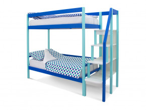 Двухъярусная кровать Svogen мятно-синий в Туринске - turinsk.magazinmebel.ru | фото - изображение 1