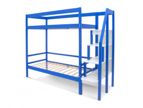 Двухъярусная кровать Svogen с бортиком синий в Туринске - turinsk.magazinmebel.ru | фото - изображение 2