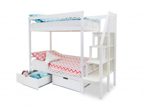 Двухъярусная кровать Svogen с ящиками белый в Туринске - turinsk.magazinmebel.ru | фото - изображение 2