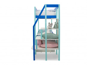 Двухъярусная кровать Svogen с ящиками мятно-синий в Туринске - turinsk.magazinmebel.ru | фото - изображение 4