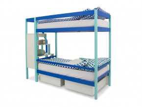 Двухъярусная кровать Svogen с ящиками мятно-синий в Туринске - turinsk.magazinmebel.ru | фото - изображение 5