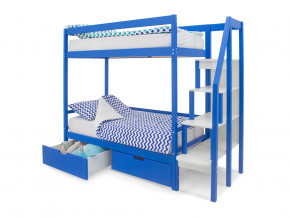 Двухъярусная кровать Svogen с ящиками синий в Туринске - turinsk.magazinmebel.ru | фото - изображение 2