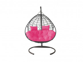 Кокон Для двоих с ротангом розовая подушка в Туринске - turinsk.magazinmebel.ru | фото - изображение 1