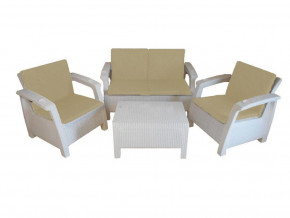 Комплект уличной мебели Yalta Premium Terrace Set белый в Туринске - turinsk.magazinmebel.ru | фото