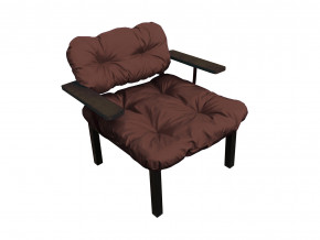 Кресло Дачное коричневая подушка в Туринске - turinsk.magazinmebel.ru | фото - изображение 1