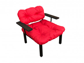 Кресло Дачное красная подушка в Туринске - turinsk.magazinmebel.ru | фото