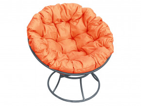 Кресло Папасан без ротанга оранжевая подушка в Туринске - turinsk.magazinmebel.ru | фото