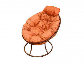 Кресло Папасан мини без ротанга оранжевая подушка в Туринске - turinsk.magazinmebel.ru | фото - изображение 1