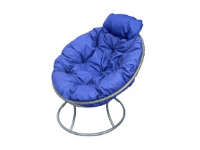 Кресло Папасан мини без ротанга синяя подушка в Туринске - turinsk.magazinmebel.ru | фото - изображение 1