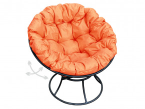 Кресло Папасан пружинка без ротанга оранжевая подушка в Туринске - turinsk.magazinmebel.ru | фото - изображение 1