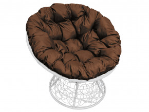Кресло Папасан с ротангом коричневая подушка в Туринске - turinsk.magazinmebel.ru | фото