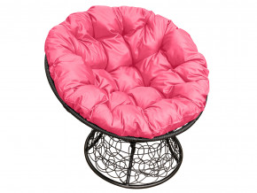 Кресло Папасан с ротангом розовая подушка в Туринске - turinsk.magazinmebel.ru | фото - изображение 1
