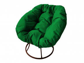 Кресло Пончик без ротанга зелёная подушка в Туринске - turinsk.magazinmebel.ru | фото - изображение 1