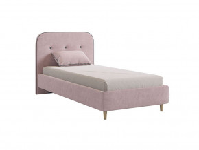 Кровать 900 Лео велюр нежно-розовый в Туринске - turinsk.magazinmebel.ru | фото
