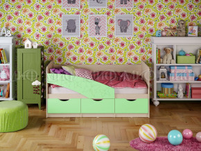 Кровать Бабочки 1600 Салатовый в Туринске - turinsk.magazinmebel.ru | фото - изображение 1