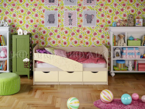 Кровать Бабочки 1600 Ваниль в Туринске - turinsk.magazinmebel.ru | фото