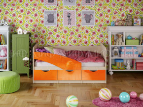 Кровать Бабочки 1800 Оранжевый металлик в Туринске - turinsk.magazinmebel.ru | фото