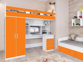 Кровать чердак Аракс винтерберг-оранжевый в Туринске - turinsk.magazinmebel.ru | фото