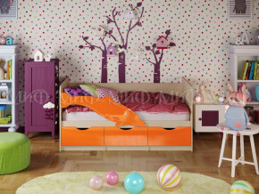 Кровать Дельфин-1 1600 Оранжевый металлик в Туринске - turinsk.magazinmebel.ru | фото