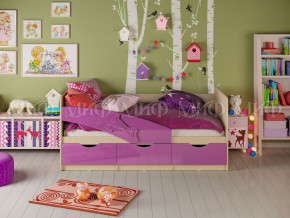 Кровать Дельфин 1600 Фиолетовый металлик в Туринске - turinsk.magazinmebel.ru | фото - изображение 1