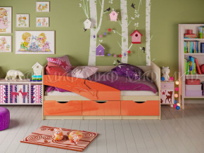 Кровать Дельфин 1600 Оранжевый металлик в Туринске - turinsk.magazinmebel.ru | фото