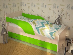 Кровать детская Максимка млечный дуб-лайм в Туринске - turinsk.magazinmebel.ru | фото - изображение 1