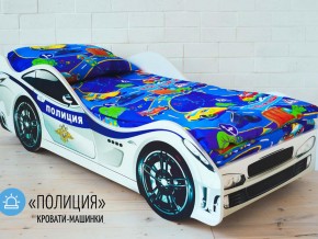 Кровать детская машина Полиции в Туринске - turinsk.magazinmebel.ru | фото
