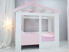 Кровать детская Теремок без ящика розовая в Туринске - turinsk.magazinmebel.ru | фото