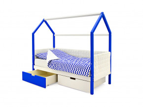 Кровать-домик мягкий Svogen с ящиками сине-белый в Туринске - turinsk.magazinmebel.ru | фото - изображение 3