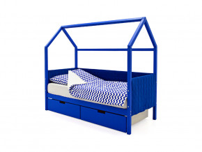 Кровать-домик мягкий Svogen с ящиками синий в Туринске - turinsk.magazinmebel.ru | фото - изображение 1