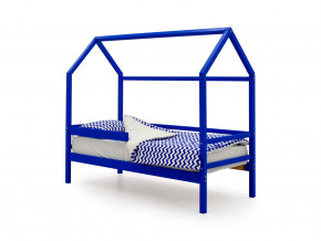 Кровать-домик Svogen с бортиком синий в Туринске - turinsk.magazinmebel.ru | фото