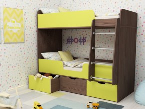Кровать двухъярусная Малыш двойняшка бодега-лайм в Туринске - turinsk.magazinmebel.ru | фото