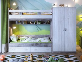 Кровать двухъярусная Юта 2 со шкафом в Туринске - turinsk.magazinmebel.ru | фото