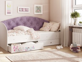 Кровать Эльза Белый-фиолетовый в Туринске - turinsk.magazinmebel.ru | фото - изображение 1