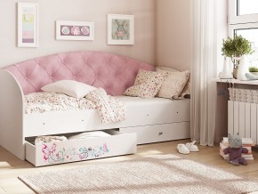 Кровать Эльза Белый-розовый в Туринске - turinsk.magazinmebel.ru | фото - изображение 1