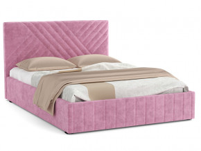Кровать Гамма 1400 с основанием велюр тенерифе розовый в Туринске - turinsk.magazinmebel.ru | фото - изображение 1