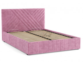 Кровать Гамма 1400 с основанием велюр тенерифе розовый в Туринске - turinsk.magazinmebel.ru | фото - изображение 2